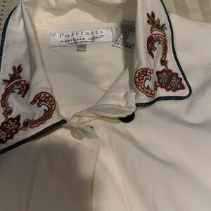 Portraits White Button up